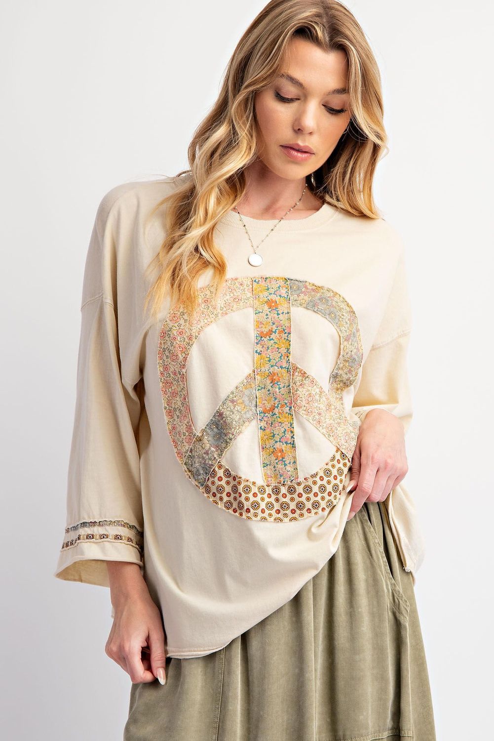 Peace Patch Jersey Top