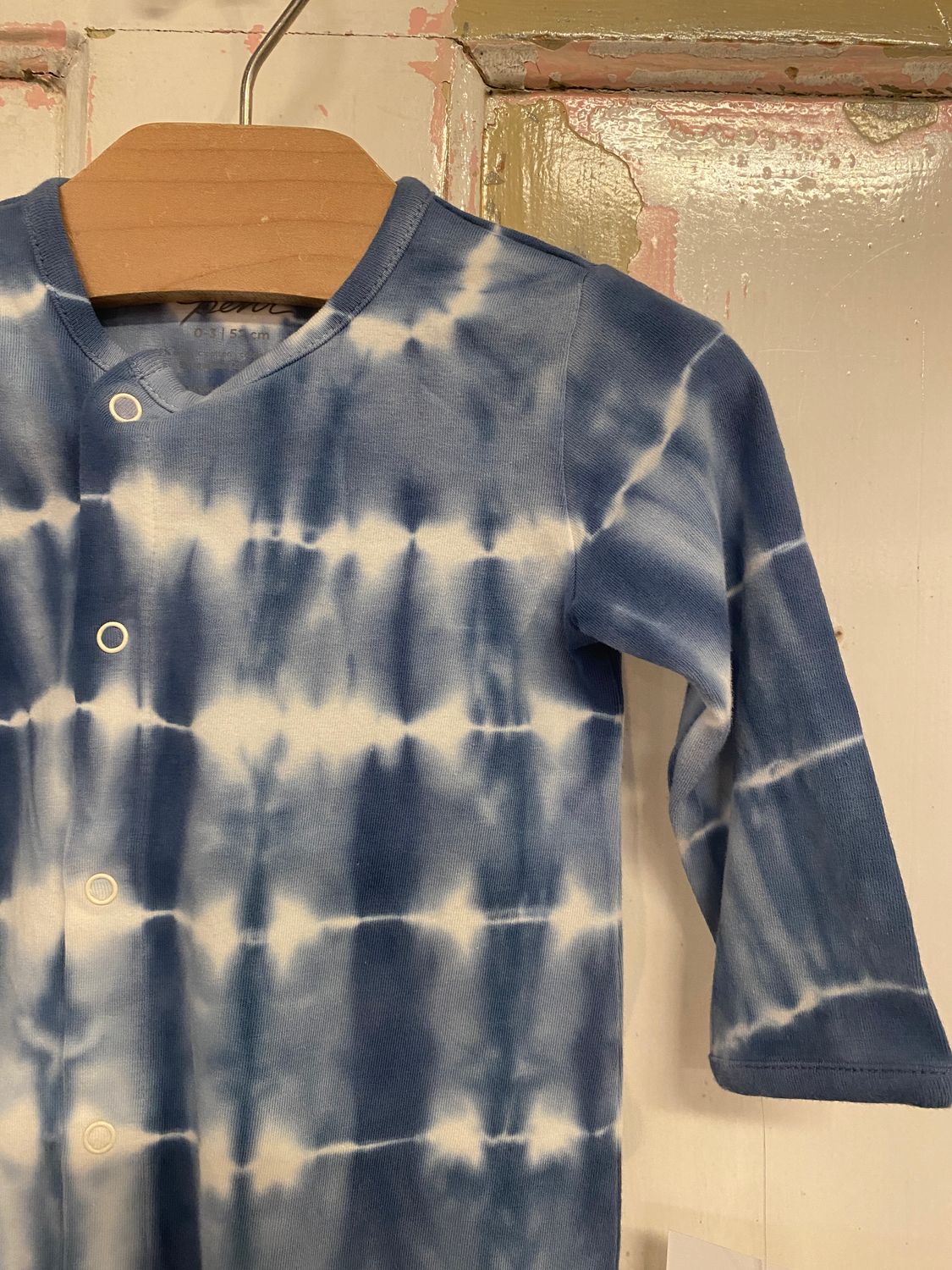 Kimono Romper, Tie Dye Blue