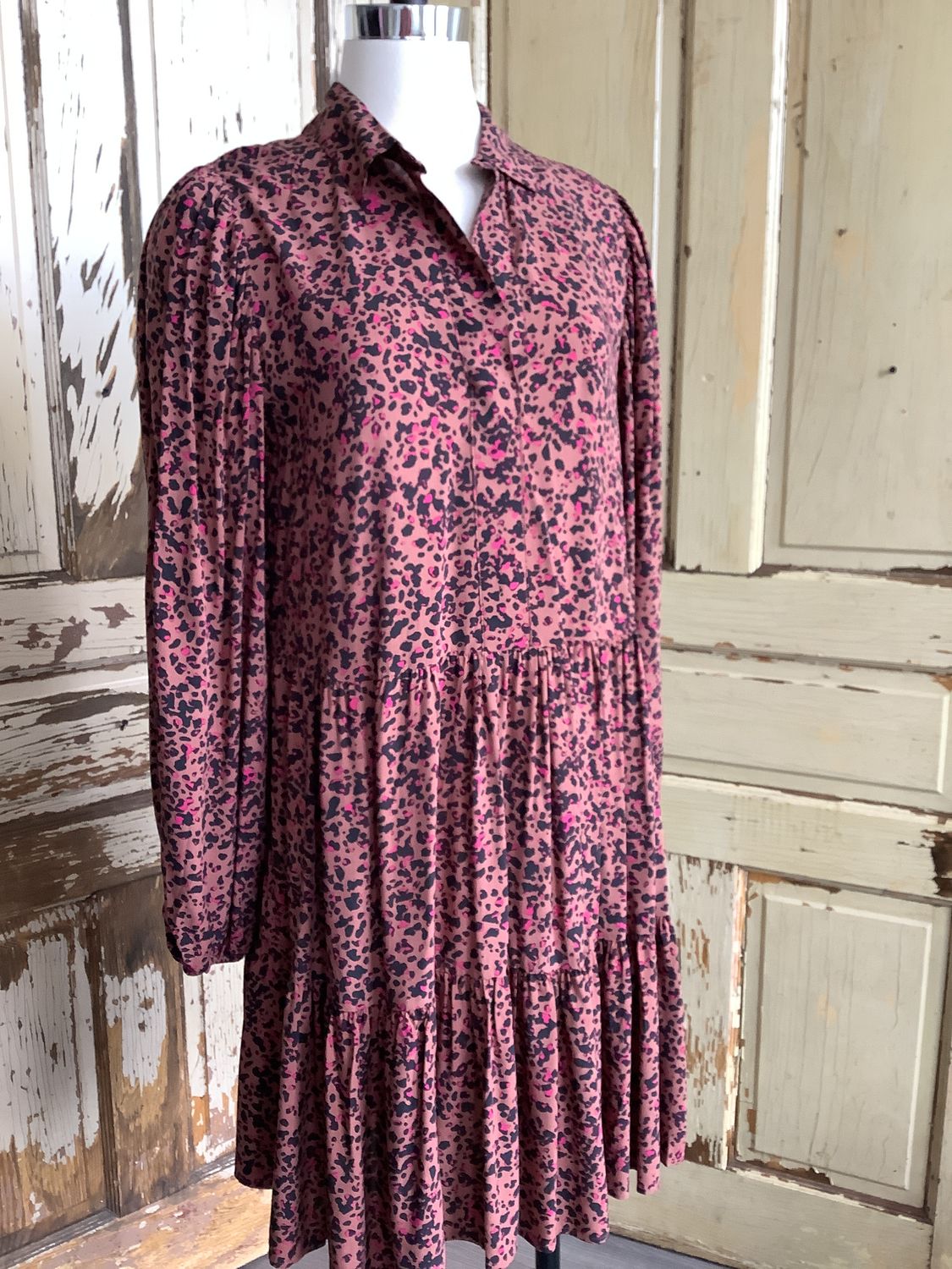 Collared Tiered Dress - SALE -