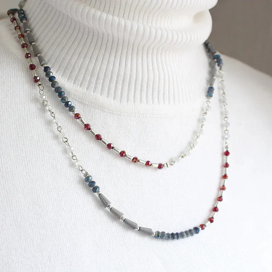 🇨🇦 Long Beaded Necklace/ Wrap Bracelet
