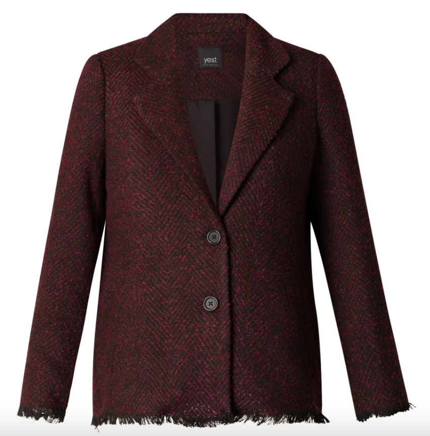 Nina Tweed Fringe Blazer - SALE -