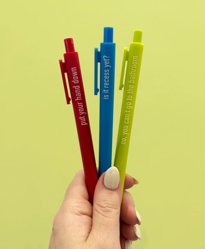 🇨🇦 World&#39;s Best Teacher Pens (3pk)
