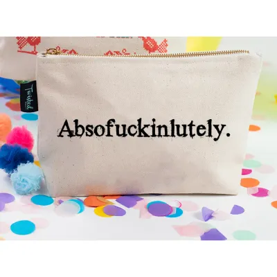Absofuckinlutley Cosmetic Bag