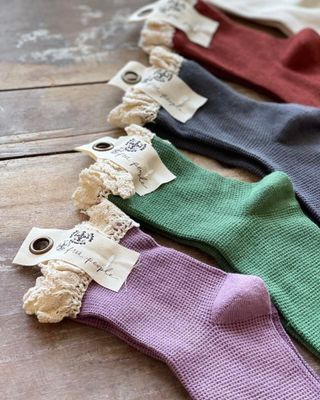 Beloved Waffle Knit Ankle Sock