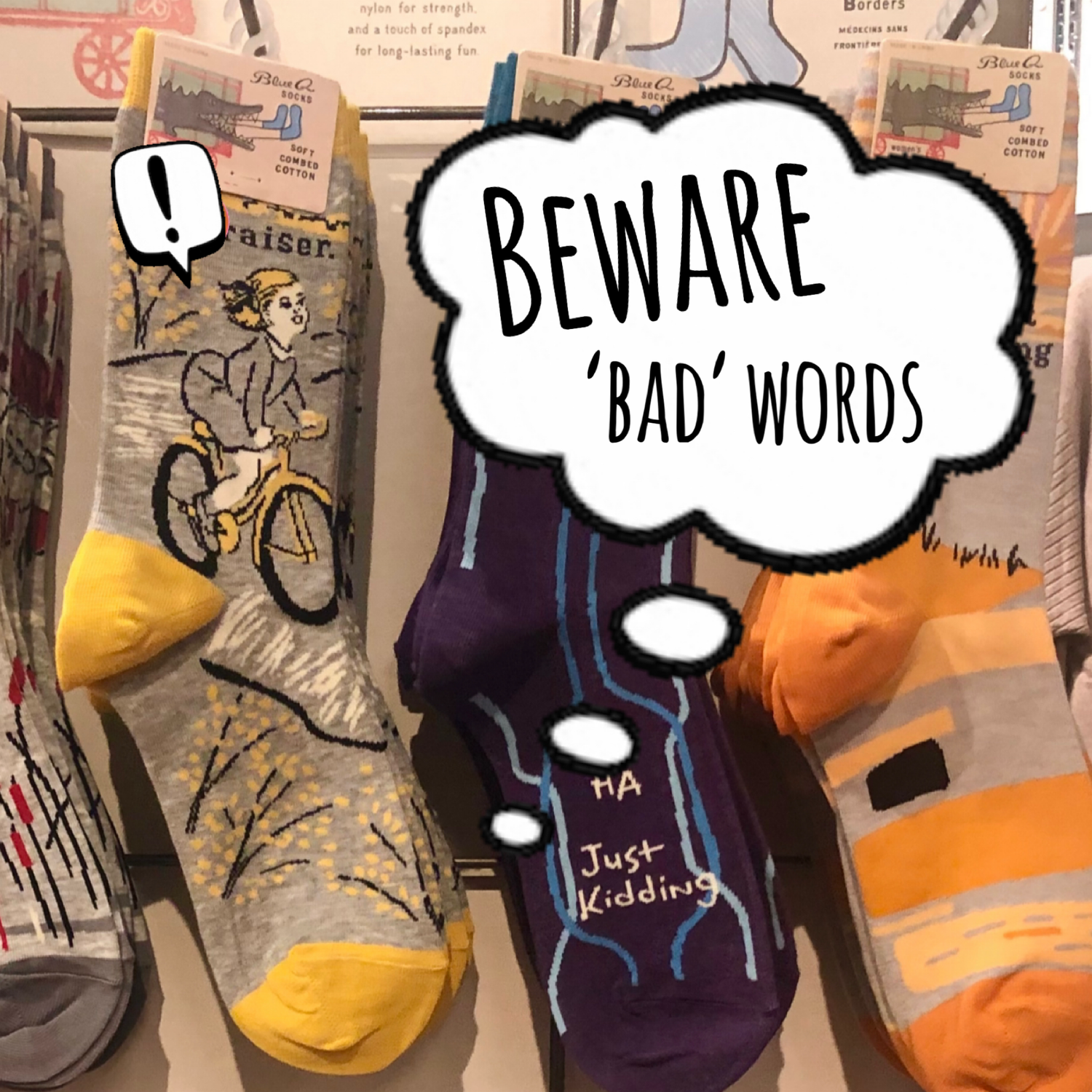 Women&#39;s &quot;Bad Words&quot; Socks (11 styles)