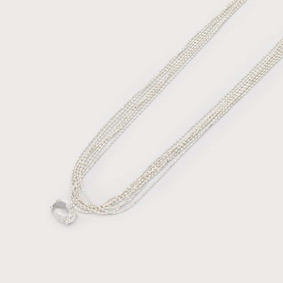 🇨🇦 Multi Chain w/Zircon Pendant Necklace (2 colours)