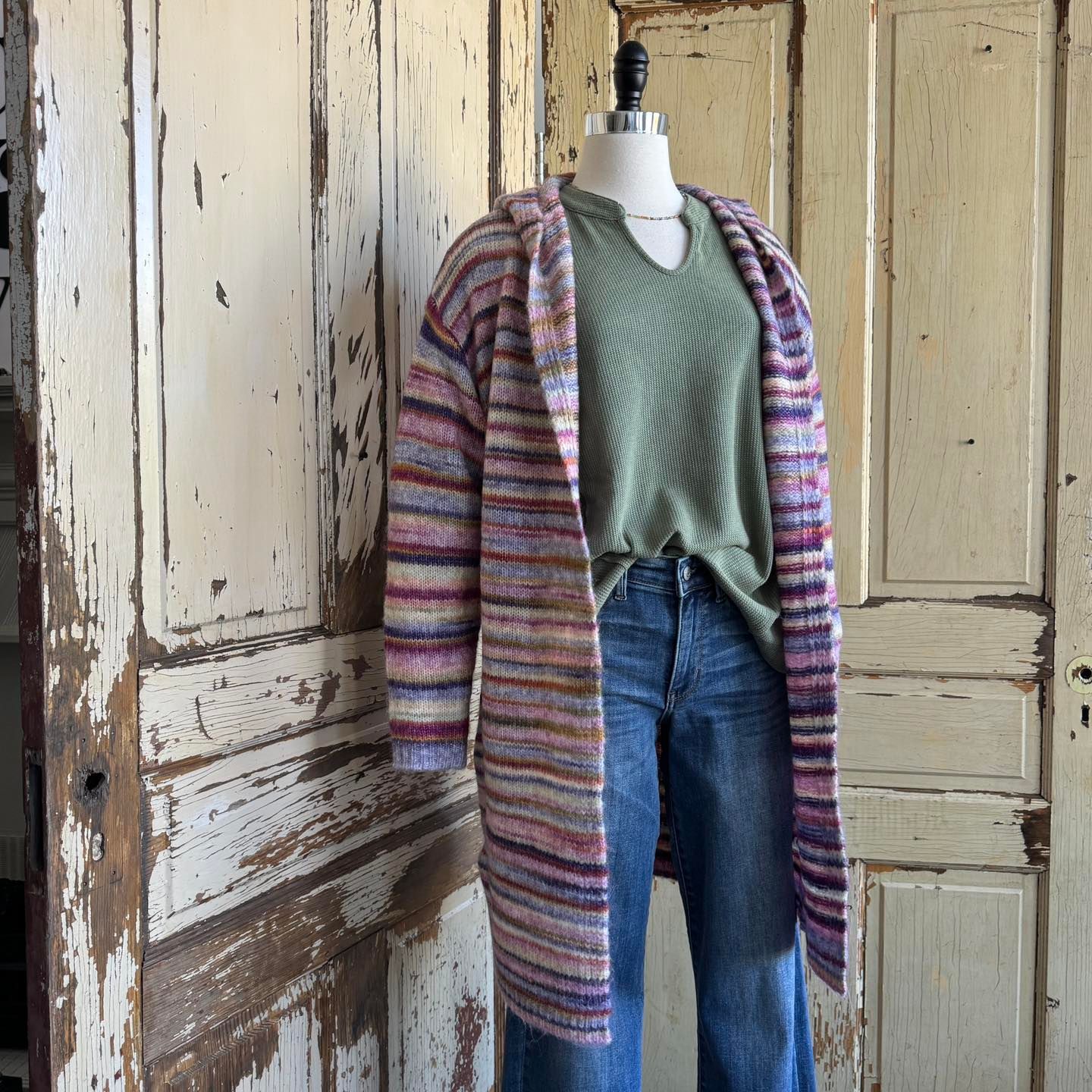 Knit Hoodie Cardigan