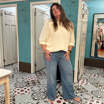 Meg Front Princess Seam Jean, Lightening
