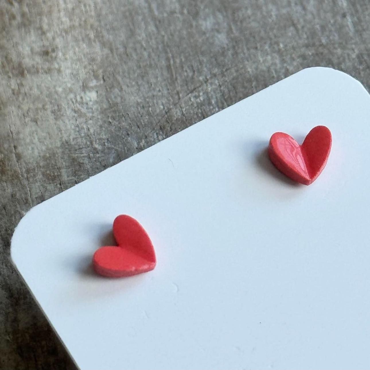 Porcelain Heart Earrings