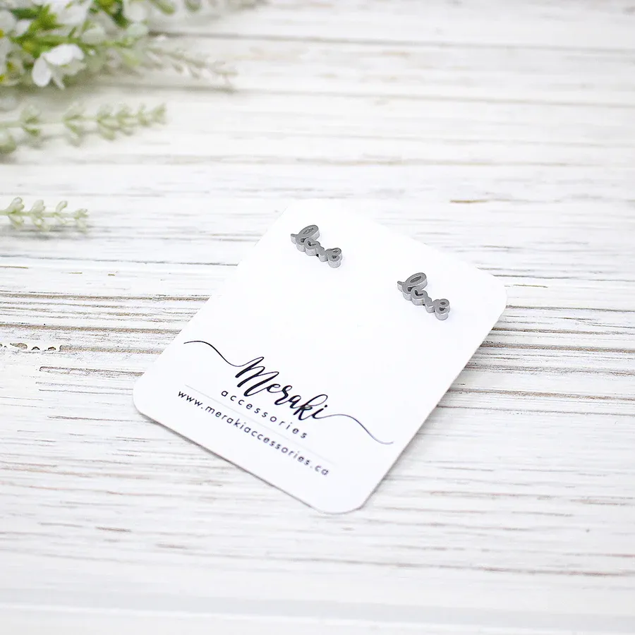 Stainless Steel Stud Earrings (12 styles)
