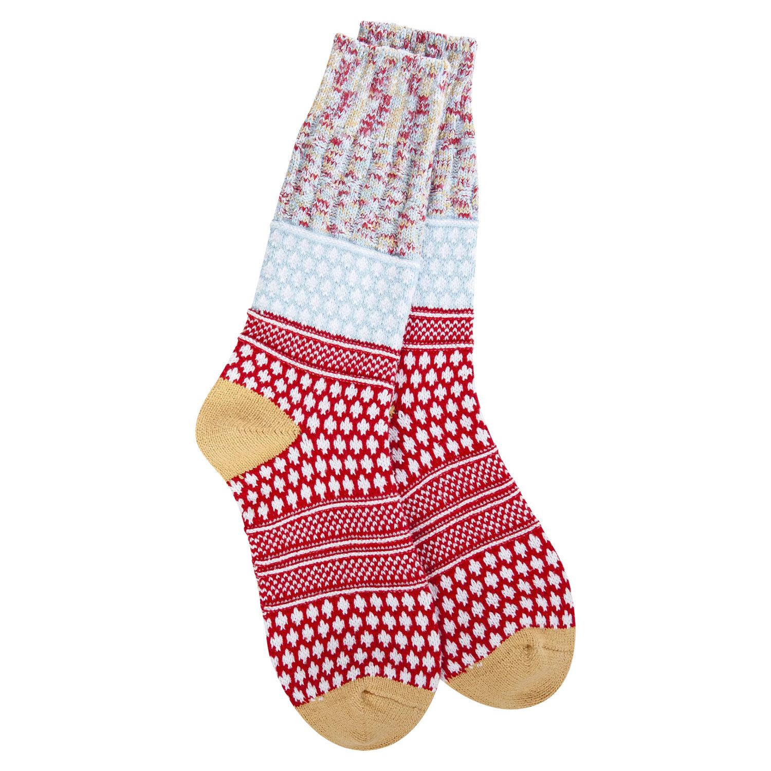 World&#39;s Softest Holiday Gallery Textured Crew Socks (2 colours)