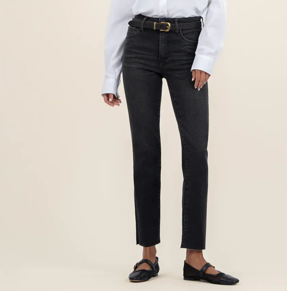 Reese Ankle Raw Hem Denim, Respectable - SALE -