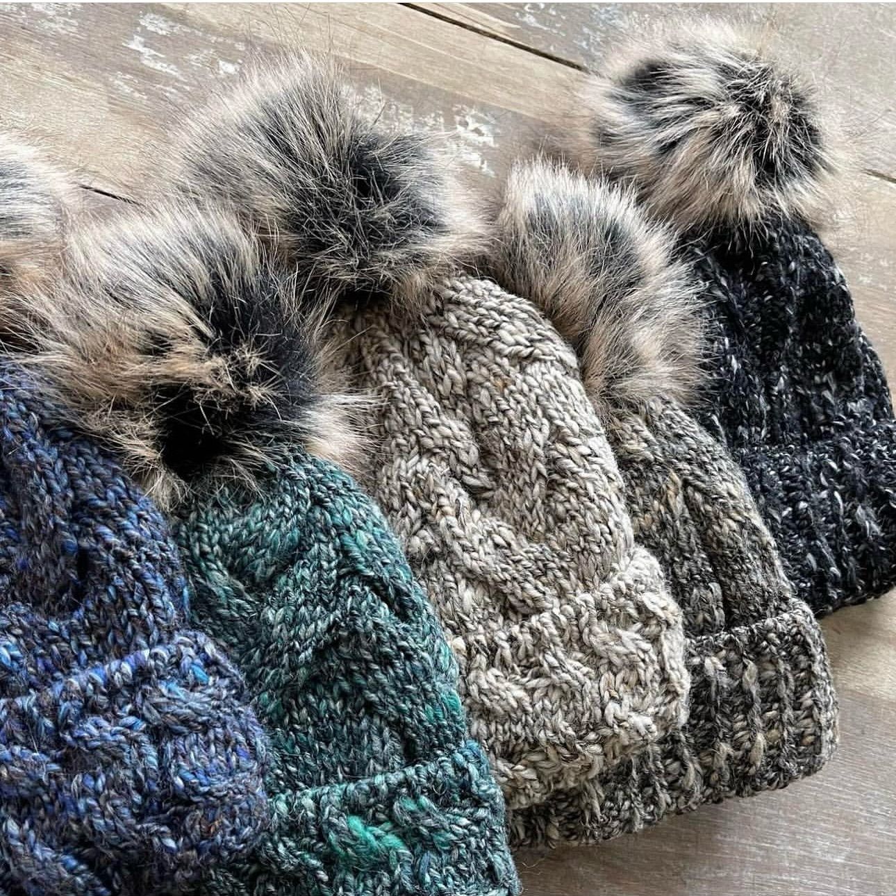Pom Pom Knit Hats (5 colours)
