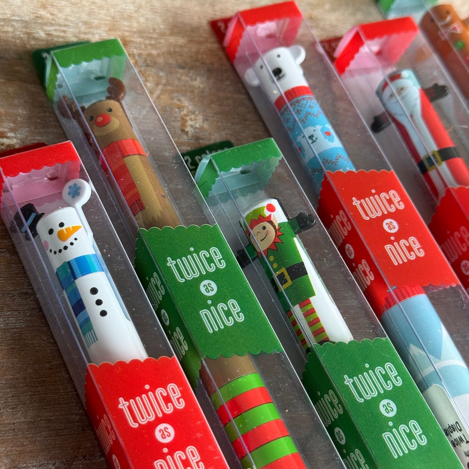 2 Colour Pens - Holiday (6 styles)