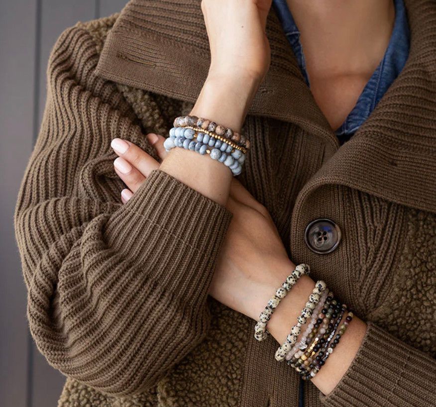 Stone Stack Bracelet (6 types)