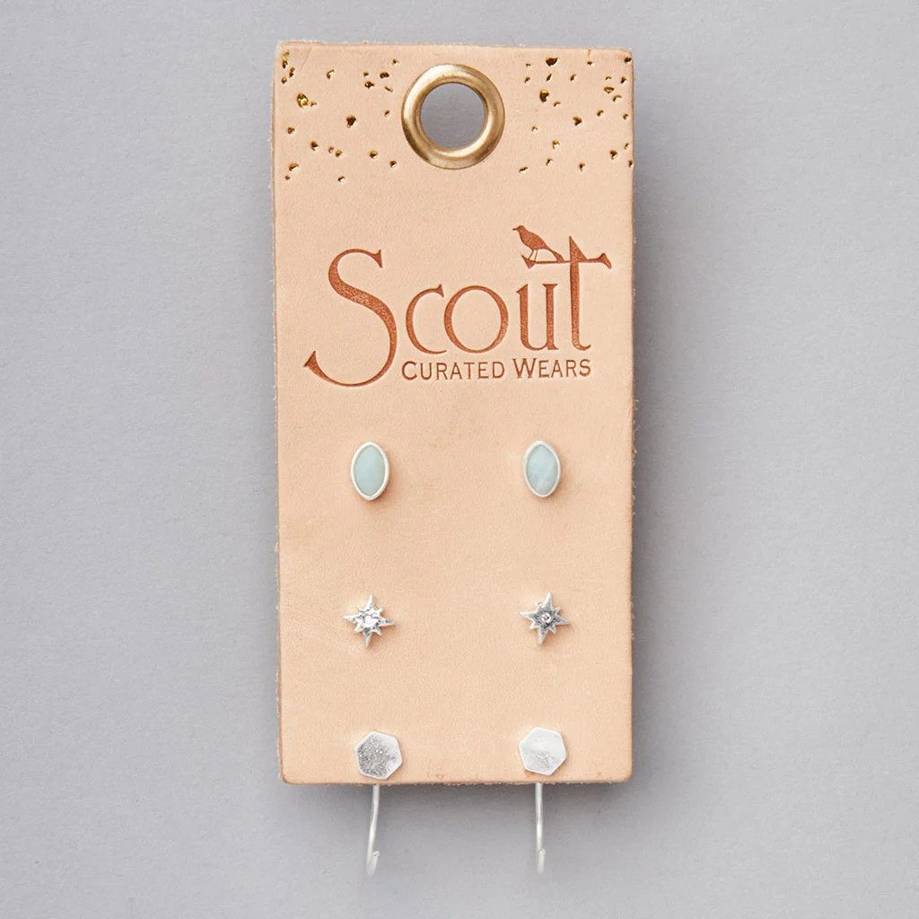 Gabby Stud Trio (2 colours)