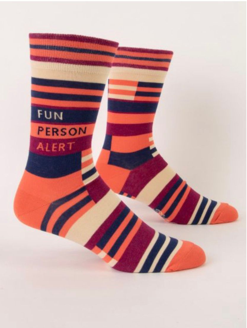 Men&#39;s Crew Socks,  Fun Person Alert