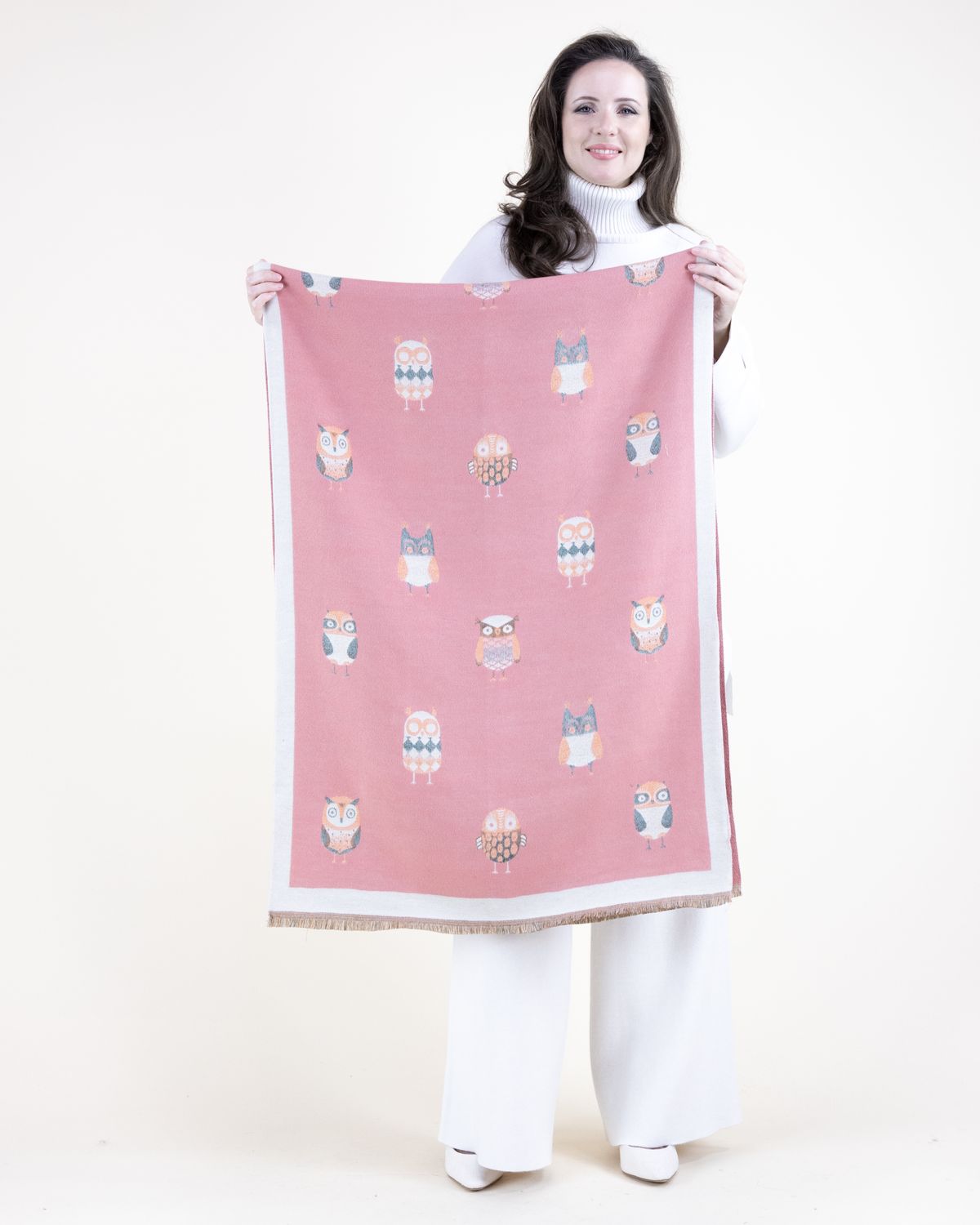 Classy Owl Pattern Scarf