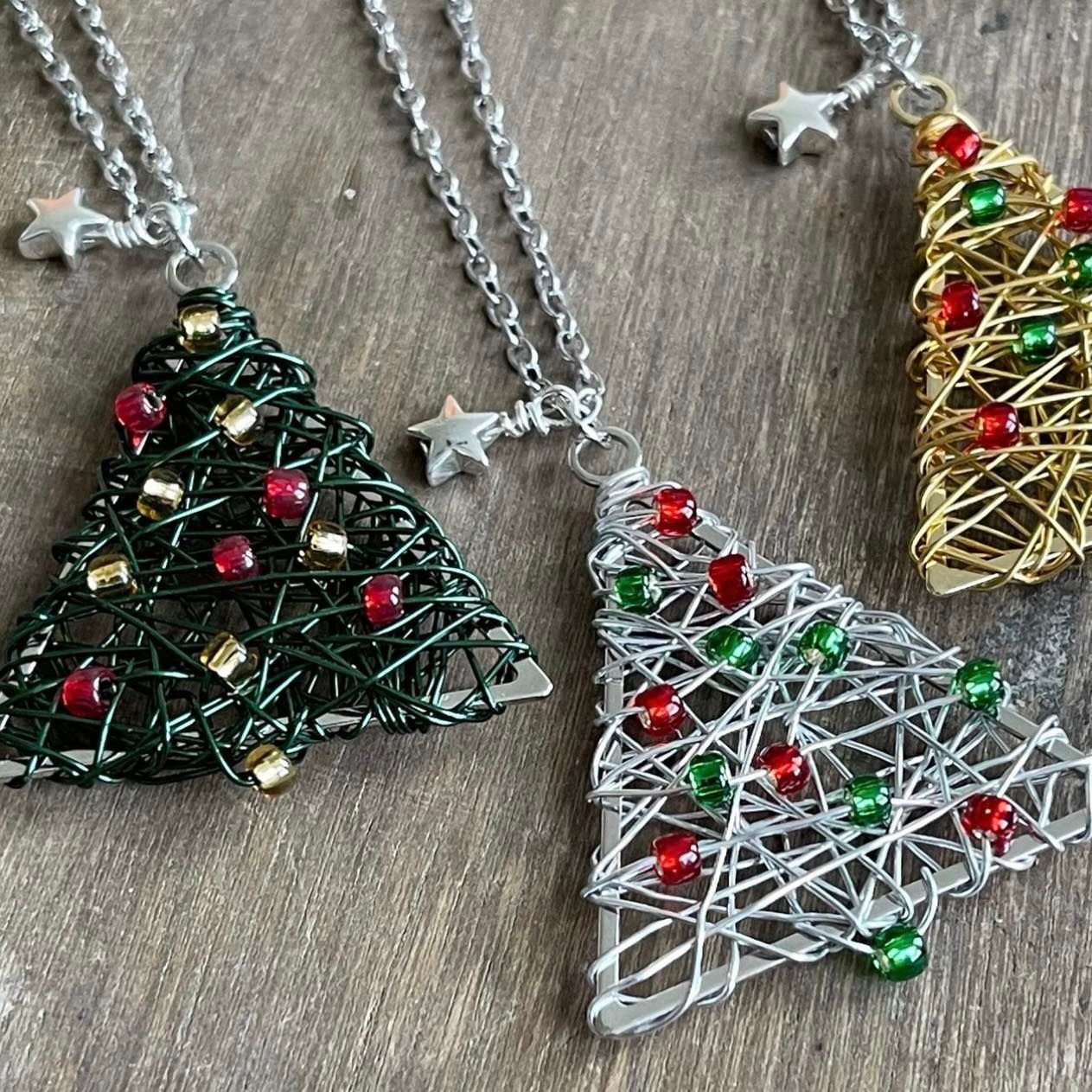 Festive Tree Necklace (3 colours)