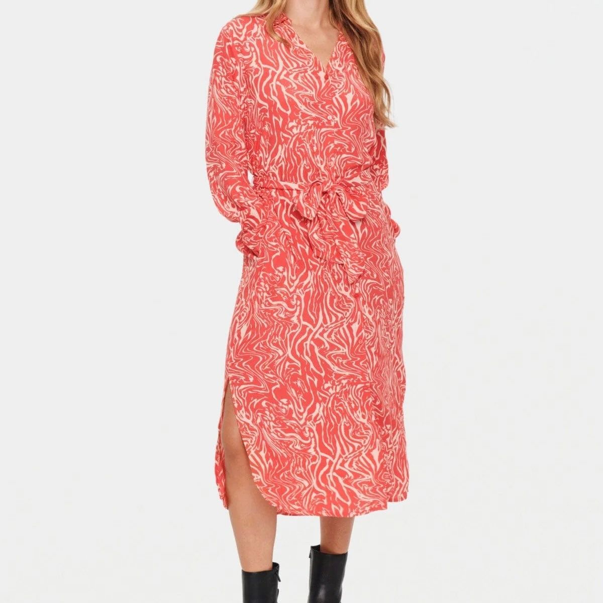 Blanca Tie Waist Midi Dress - SALE -