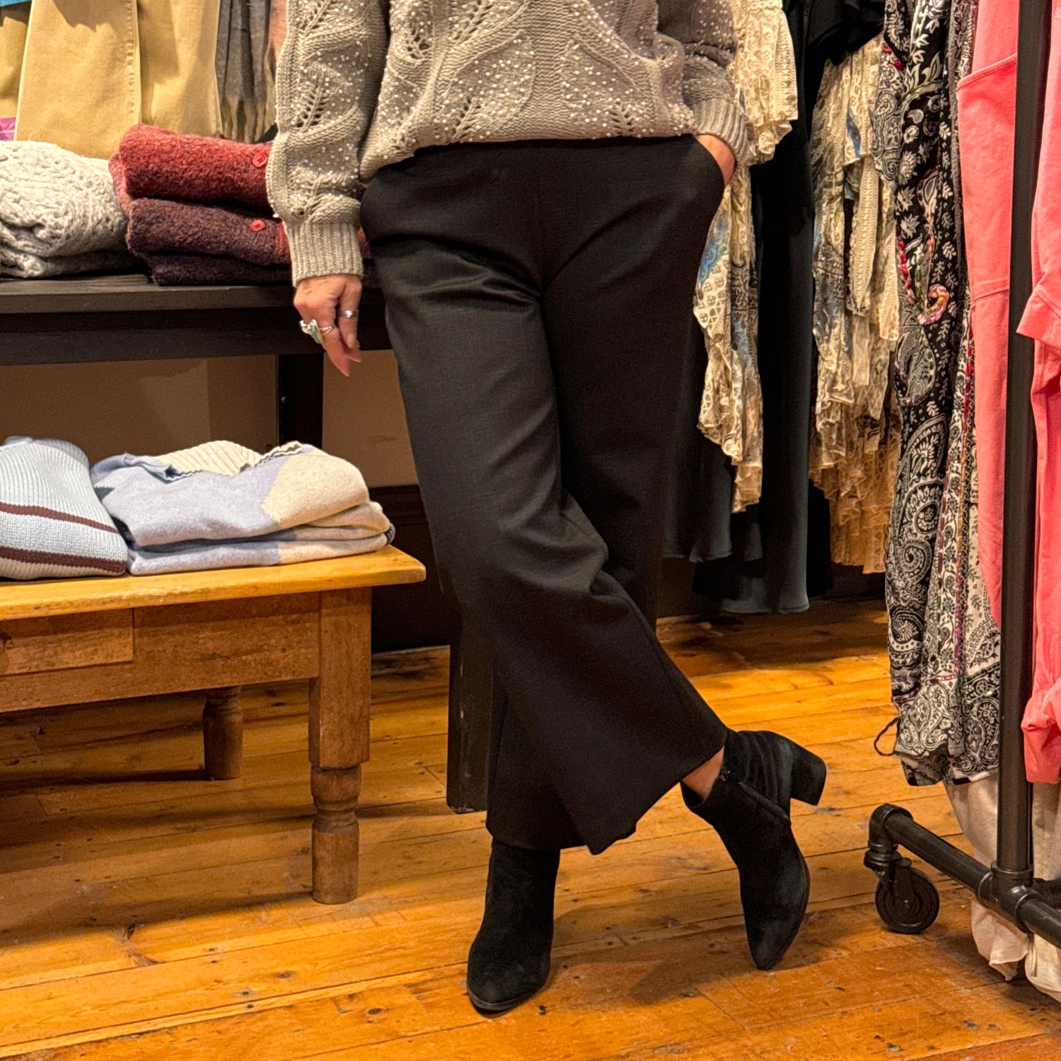 🇨🇦 Crop Wide Leg Pant - SALE -