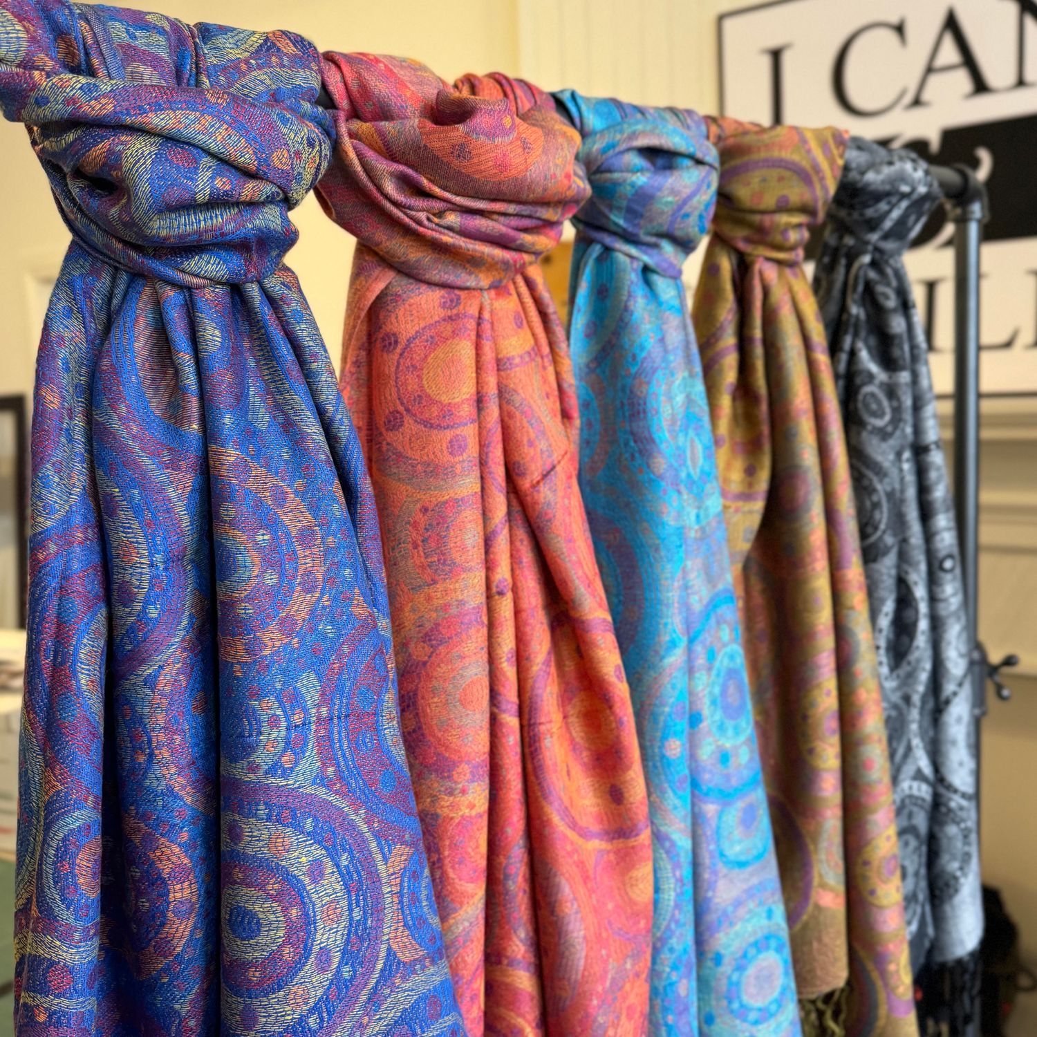 Bohemian Mandala Print Pashmina (5 colours)