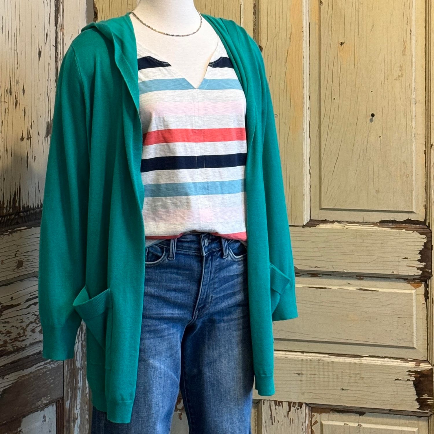 Fajen Cardigan, Jungle Green - SALE -