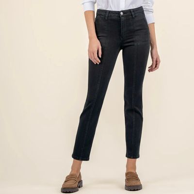 Reese High Rise Ankle Straight Leg Jean, Marine - SALE -