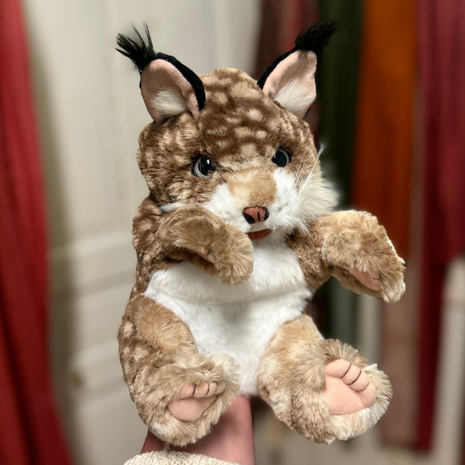 Bobcat Kitten Hand Puppet