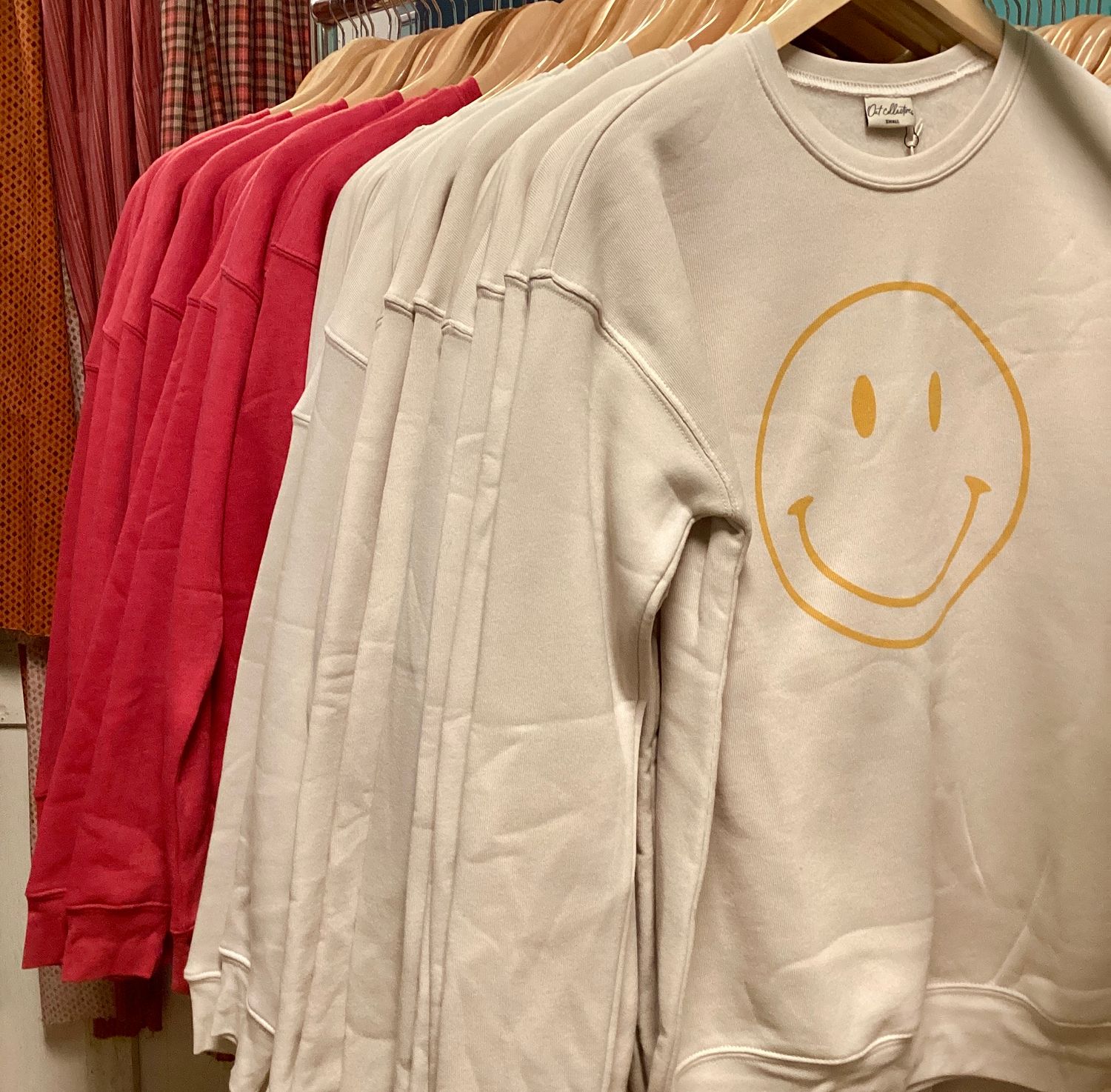 Smiley Face Sweatshirt (2 colours) - SALE -