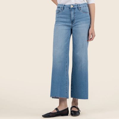 Meg High Rise Wide Leg Raw Hem, Deference