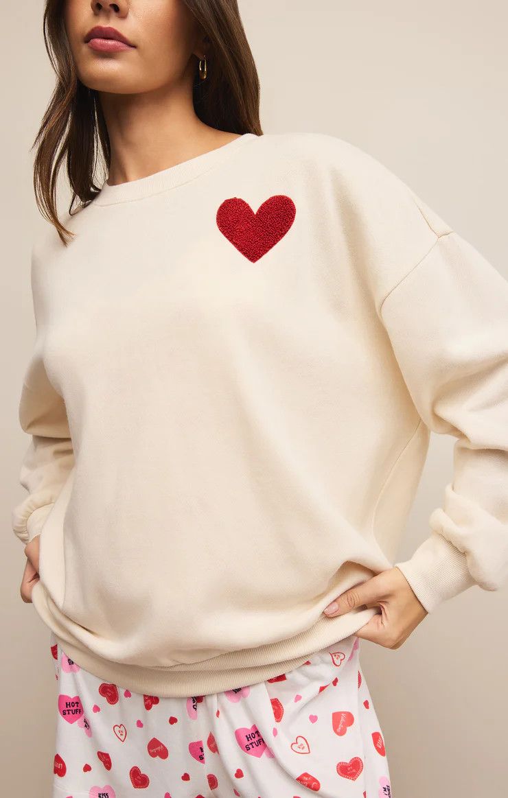 Oversized Heart Sweatshirt