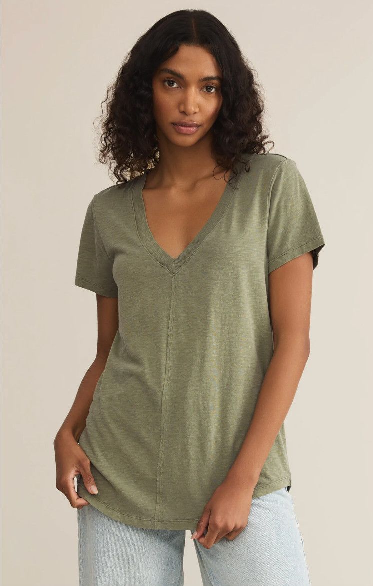 Asher V Neck Tee - SALE -
