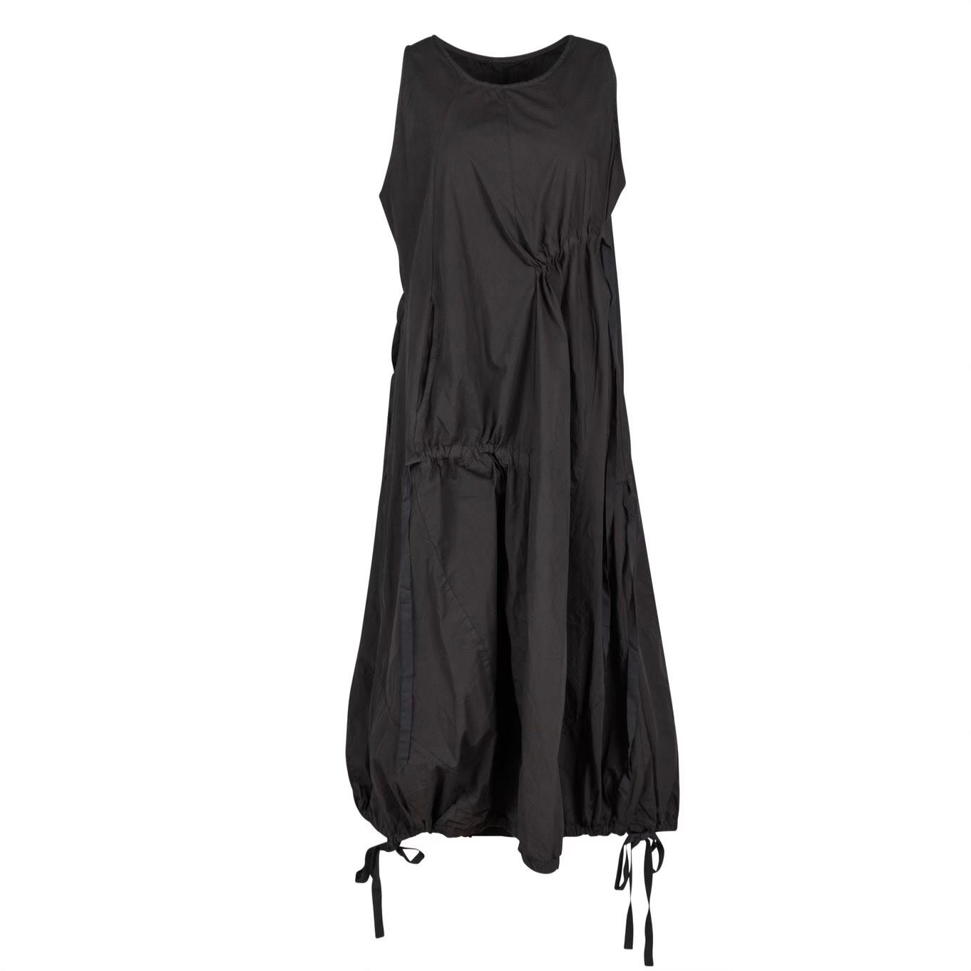 Tie Back Drawstring Hem Dress