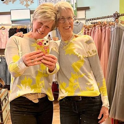Olive Floral Sweater