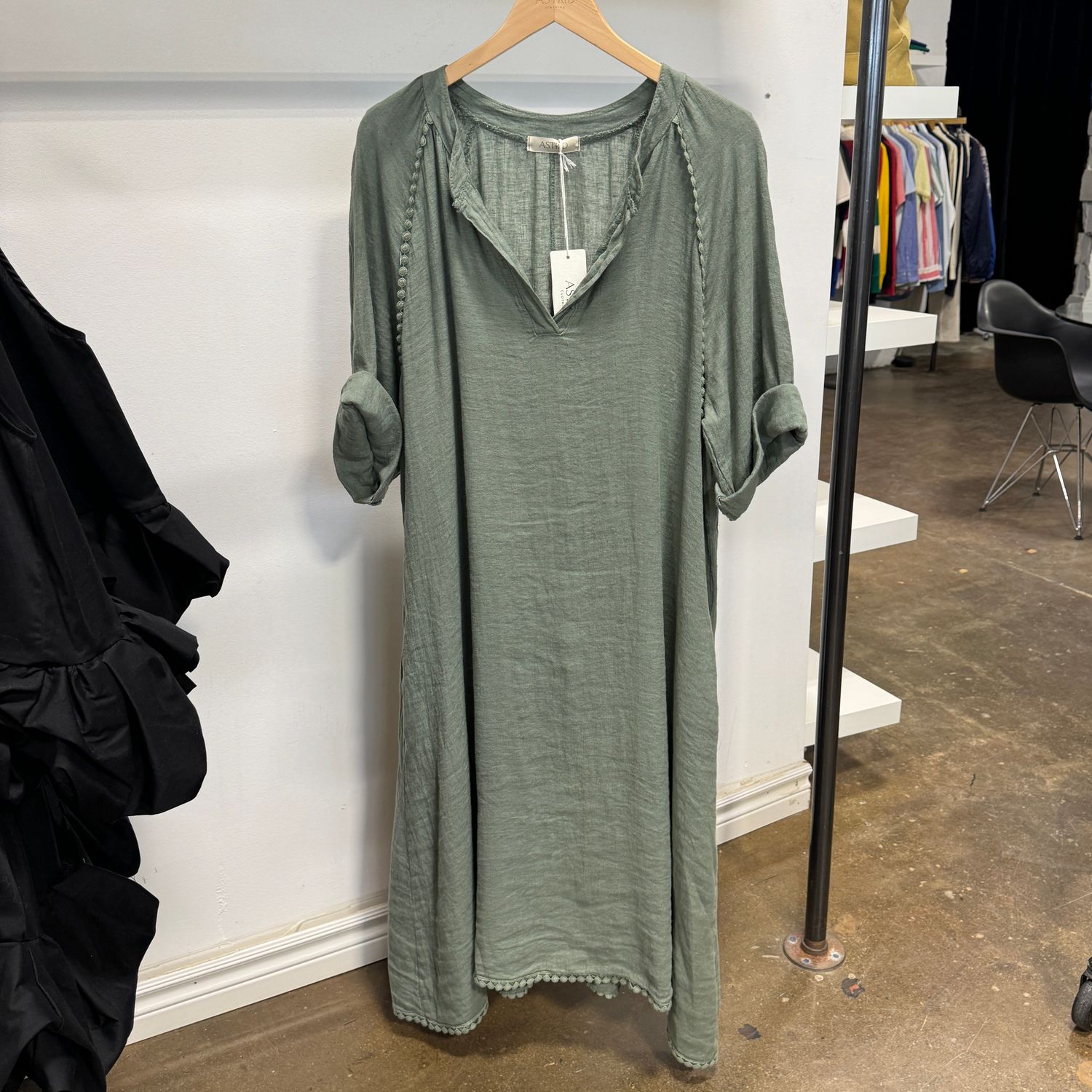 🇨🇦 Leisure Boho Dress, Army,