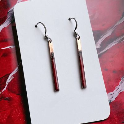 🇨🇦 Thin Bar Earrings (3 colours)