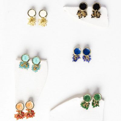 Kimberly Enamel Earrings ( 5 colours)