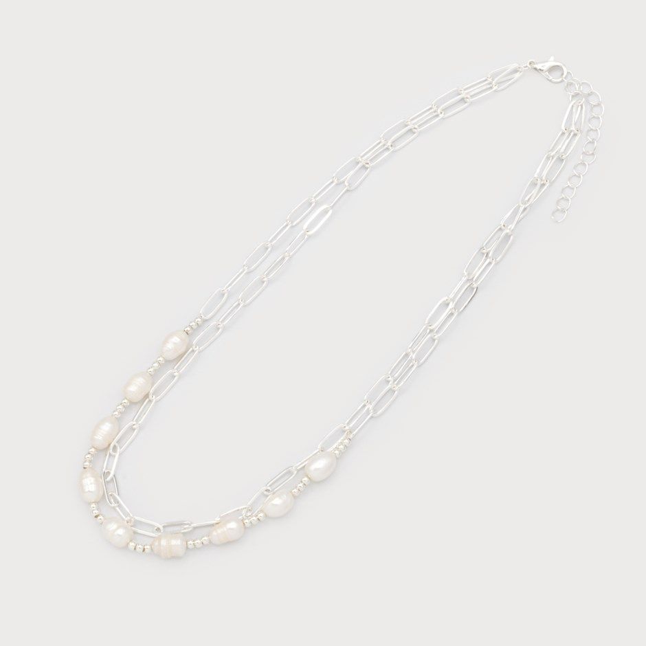 🇨🇦 2 Row Necklace with Imitation Pearl