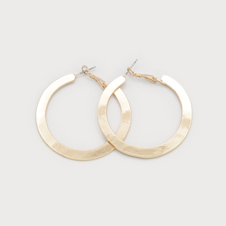 🇨🇦 Flat Hoop Earrings (2 colours)