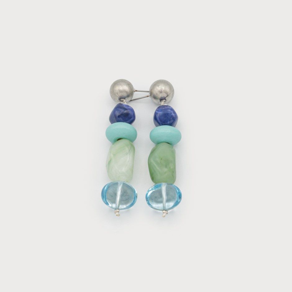 🇨🇦 Glass &amp; Epoxy Bead Earrings (3 colours)