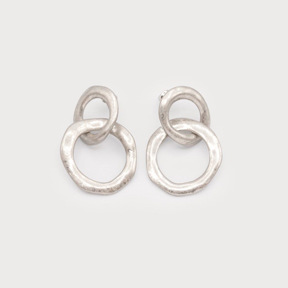 🇨🇦 Intertwined Wavy Ring Earrings
