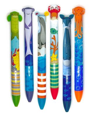 2 Colour Pens - Sea Life (6 styles)