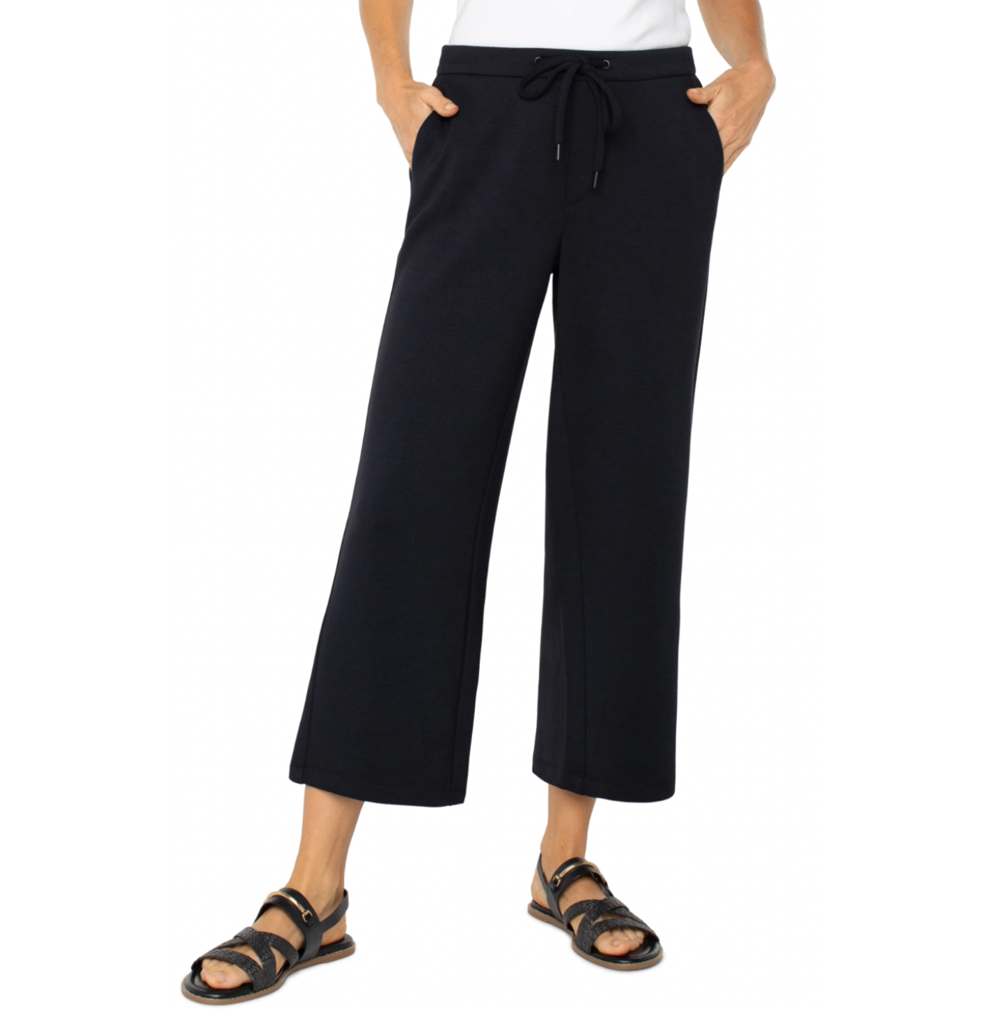 Pull On Wide Leg Crop Pant