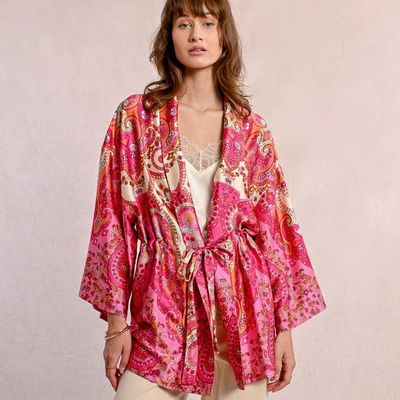 Tieable Printed Kimono