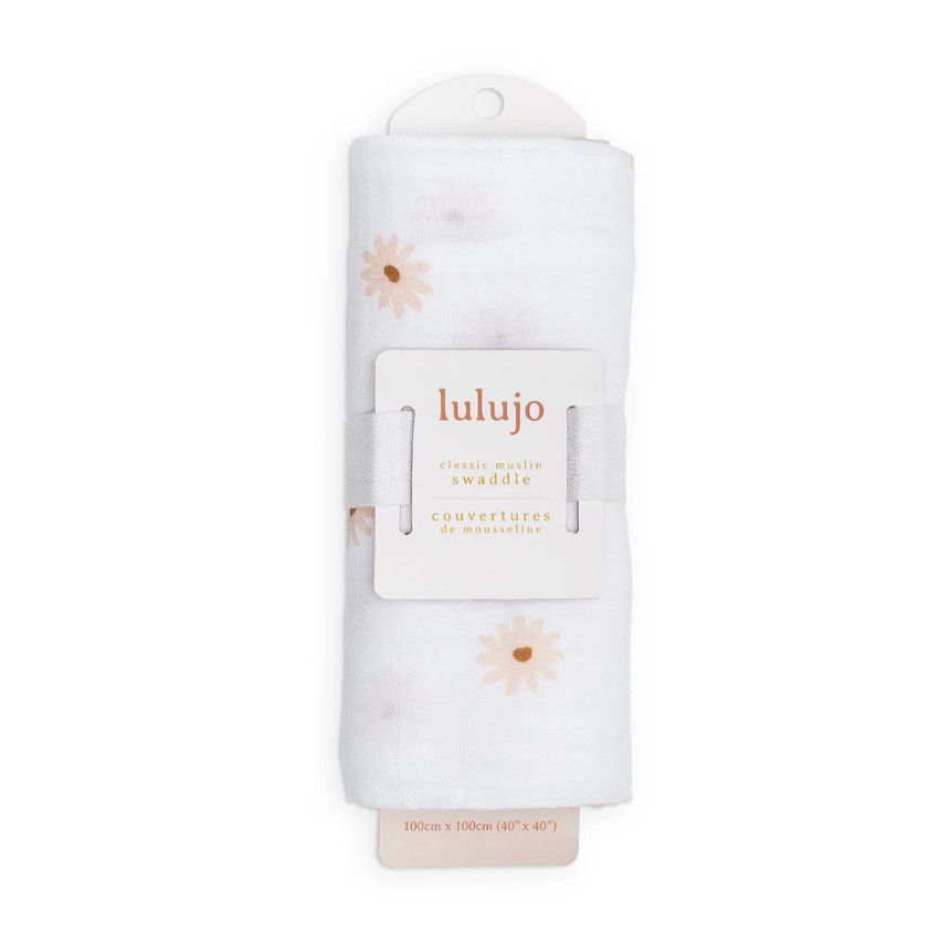 🇨🇦 Daisies Cotton Muslin Swaddle Blanket