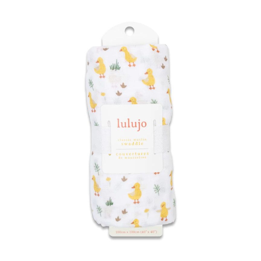 🇨🇦 Ducks Cotton Muslin Swaddle Blanket