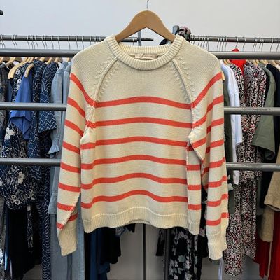 Ghita Striped Crew Sweater