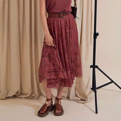 Greta Midi Lace Skirt