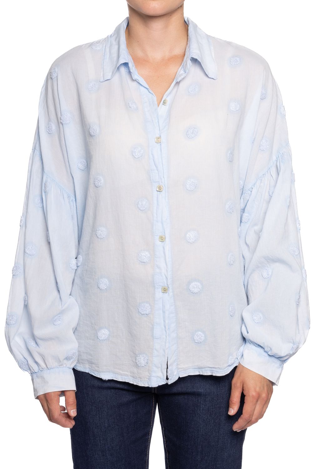 🇨🇦 Chenille Polka Dot Blouse
